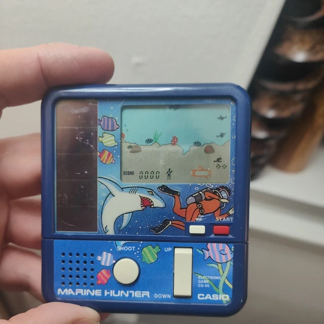 VINTAGE 1983 VERY RARE CASIO MARINE HUNTER CG-50 LCD Game £42.30