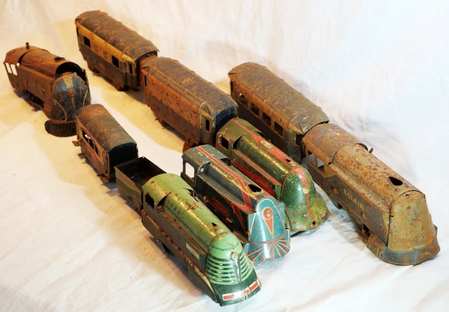 JOUET ANCIEN EN TOLE VINTAGE CAMION BENNE BASCULANTE MECANIQUE FRANCE 32 Cm EUR 30,00 - FR
