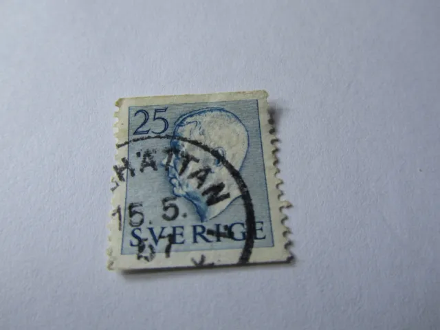alte Briefmarke Schweden Sverige 25 gestempelt
