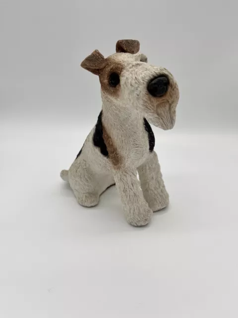 Wire Fox Terrier Figurine Résine  United DesignCorps. Animal Classics  1987