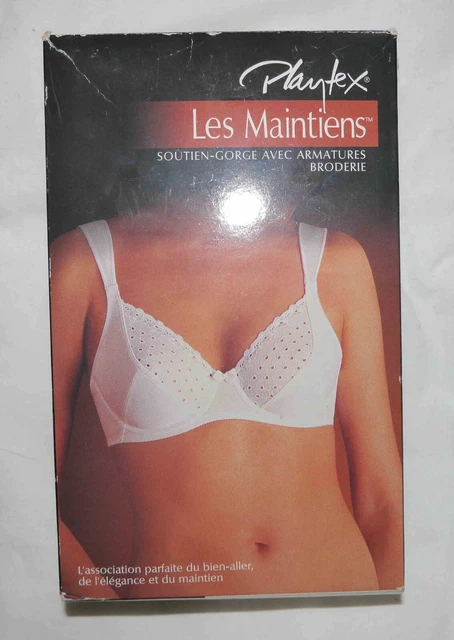 Soutien-gorge Playtex Style 6327 - Blanc, Taille 110B (95B EU) - Neuf Avec étiquettes