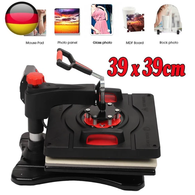 PixMax Schwenkpresse 38x38cm - Profi Hitzepresse Für T-Shirt Druck