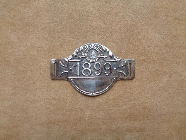 Rare Vintage plaque fiscale vélo Peugeot