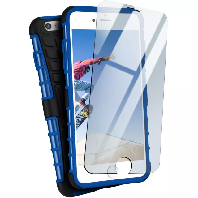 Panzer Set für Apple iPhone 6S Plus 6 Plus Panzer Folie und Case Extrem Outdoor