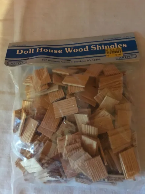 Vintage Artply Doll House Wood Shingles 300 pcs New in package