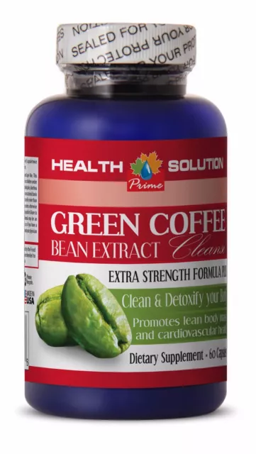 Pure green coffee GREEN COFFEE CLEANSE 400mg weight loss detox 1B