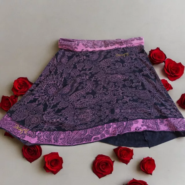Desigual Jupe Vintage Taille XL Violet Collection