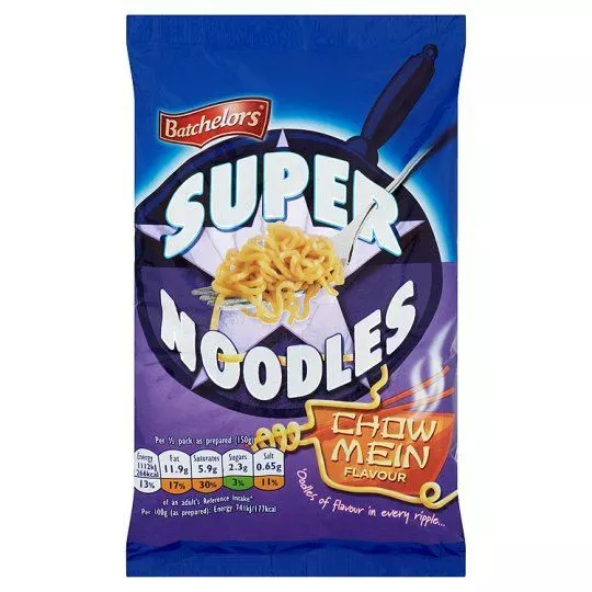 Batchelors Super Nudeln Chow Mein Geschmack - 100g x 4 - 4-er Pack