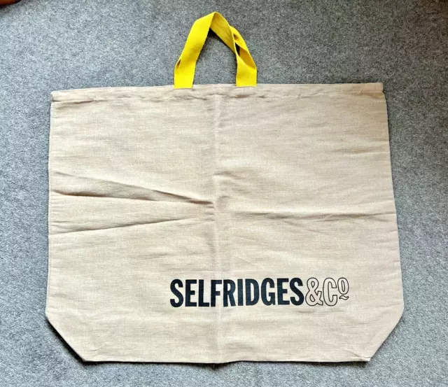 Selfridges Extra Large Gift Bag / Tote Bag - 30" x 20" x 7"