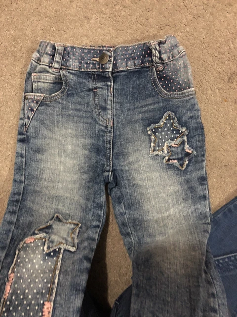 Girls  clothes bundle age 2-3 3-4 years jeans cargos denim dress 2