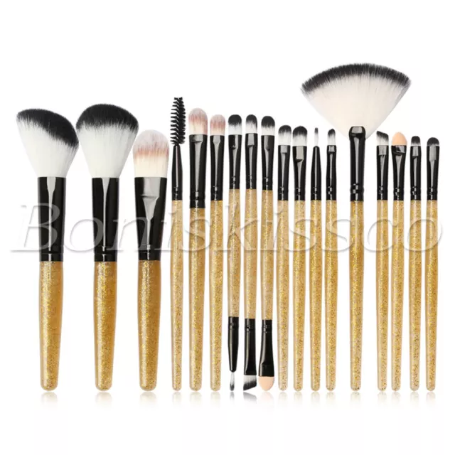 18pcs Makeup Brush Set Powder Foundation Eyeshadow Eyeliner Brushes Starter Kit