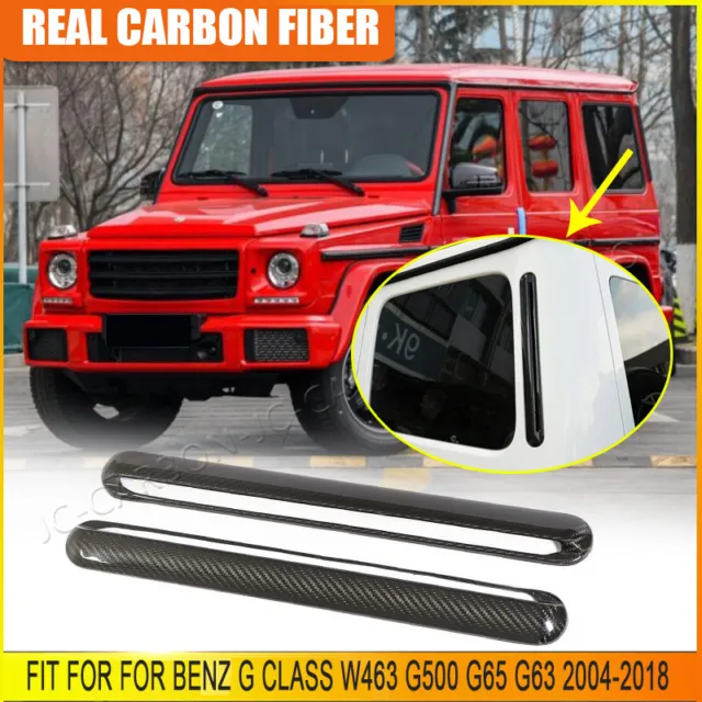 REAL Carbon Fiber C Pillar Air Vent Trim Cover For Benz Gclass W463 G500 G65 G63