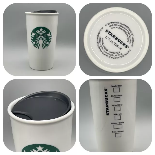Starbucks United Kingdom White Abstract Phinney Stainless Steel Cold C –  MERMAIDS AND MOCHA