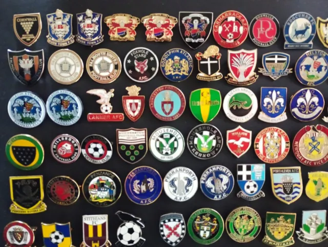 Cornwall - Cornish - Non League Assorted Football Clubs Pin Badges - Updated 2