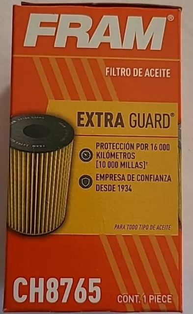 Fram CH8765 Extra Guard Passenger Car Cartridge Oil Filter
