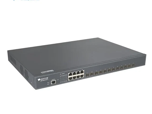 BDCOM S5612-AC - Interrupteur Routeur 10 Gérée L3 12 Ports SFP + 10G Et 8 Ports