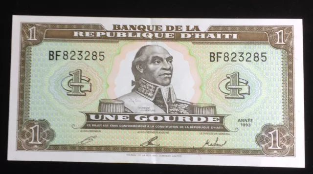 1993 Haiti 1 Gourde Banknote, Pick# 259, Uncirculated