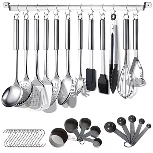 Berglander Set di Utensili da Cucina 38 Pezzi in Acciaio Inossidabile Utensil...