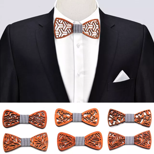 Cravatta 7 stile uomo legno matrimonio mosca novità regali legno mosca ~