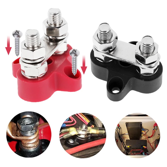 BUS BAR TERMINAL Blocks Heavy Duty Connectors Battery Power Stud Post