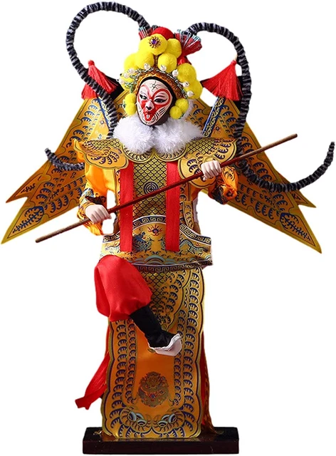 Chinese Beijing Opera Doll Mask Style Monkey King Mythology Figure Creative