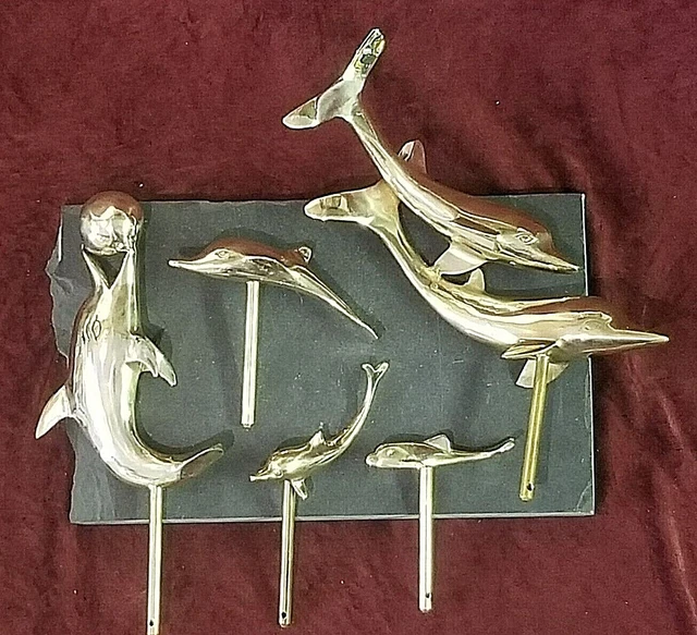 DOLPHIN THEMED TILLER Pin On Brass Rod Multi Listing Canal Narrow