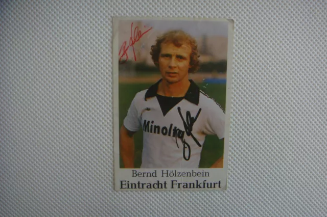 Eintracht Frankfurt A.k. "Bernd Hölzenbein" Saison 1978/79 "Minolta" Signiert