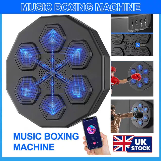Boxing Training Machine Target Wall Mount Bluetooth Music Indoor React Exercise