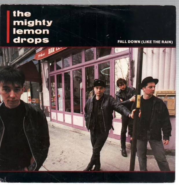 Mighty Lemon Drops Fall Down (Like the Rain) 7" vinyl UK Blue Guitar 1988 wear