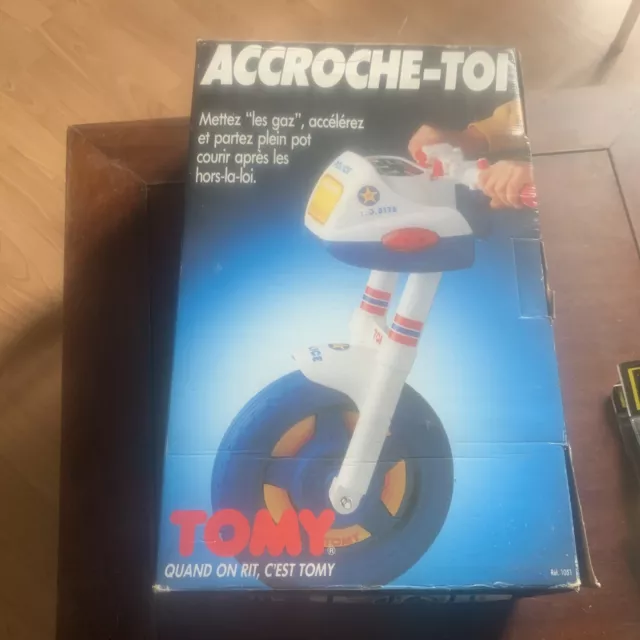 Vintage Tomy Moto Police  Accroche Toi