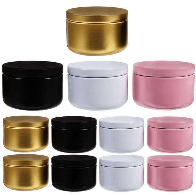 20pcs Round Aluminum Box Empty Jewelry Storage Case Small Aluminum Soap Boxes