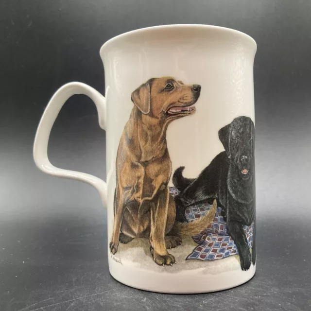 Vintage 1990 Roy Kirkham Dog Lovers Fine Bone China Mug England Labradors 3