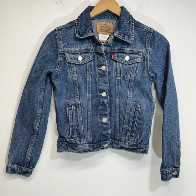 Levi's Strauss Button Up Denim Jean Jacket Girls Size Large