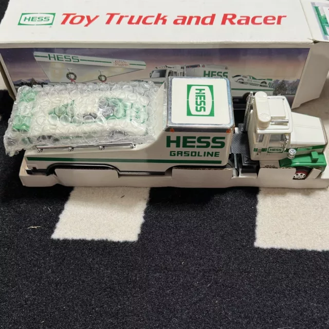 Hess 1988 Toy Truck and Racer Car  in Original Box.