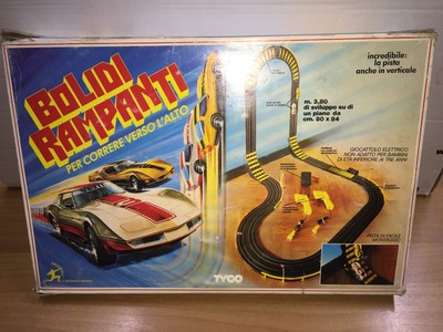 TYCO TYCO PISTA BOLIDI RAMPANTI VINTAGE CLIFF HANGERS SEALED ELECTRIC SLOT CARS TRACK 