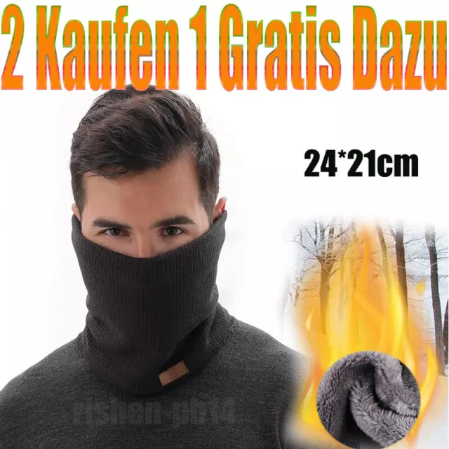 Unisex Thermal Neck Warmer Snood Winter Scarf Cowl Tube Fleece Ski Motorcycle