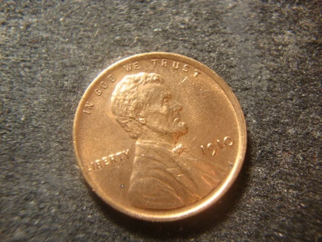 1910 BU RED Glossy Lincoln Head Cent  LAX