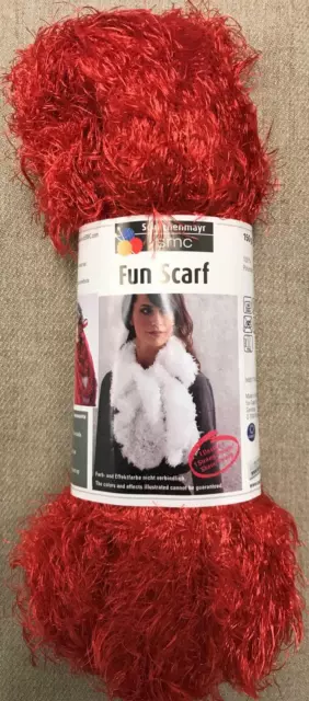 Schachenmay SMC Fun Scarf / Boa Wolle/Stricken Garn 150g Rot 0030