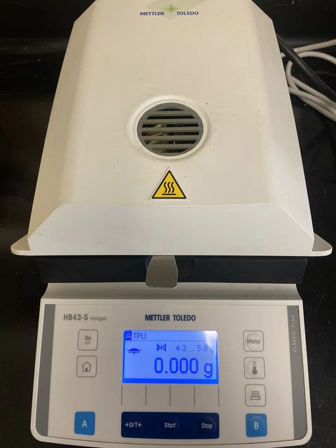 Mettler Toledo Moisture Analyzer HB43-S Halogen TESTED And Calibrated