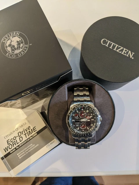 CITIZEN ECO DRIVE Skyhawk A T Perpetual Men s Watch JY8050 51E 156.00 PicClick UK