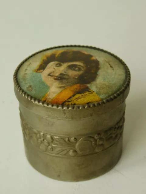 Portatalco  Da Toilette In Cartone Decorato Primi Novecento