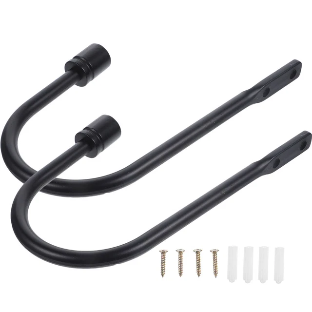 2 Pcs Curtain Hook Drapery Holdback Wall Mounted Drapery Tiebacks Stoppers