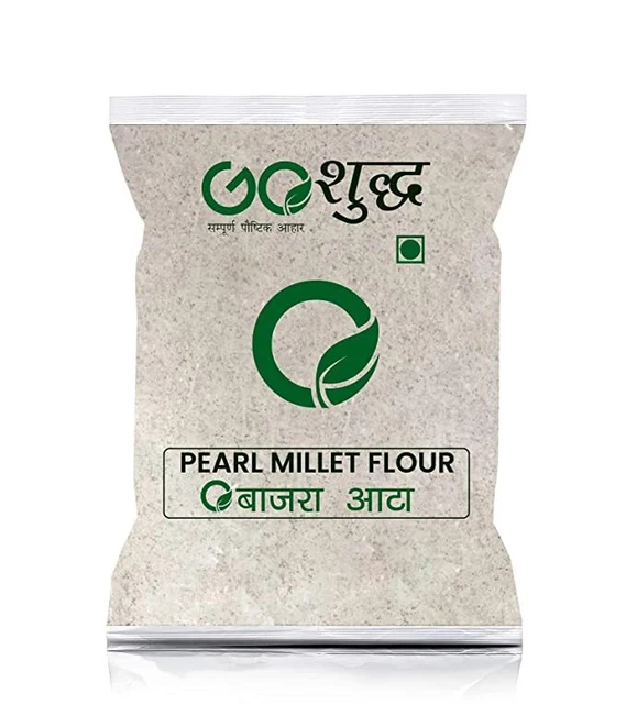 Bajra Perla Miglio Atta Per Buono Salute Unisex Low Sodium Di 500g