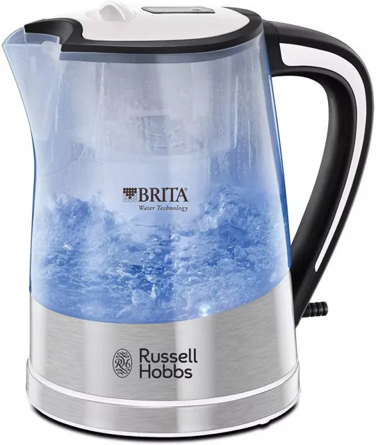 Russell Hobbs 22851 Brita Filter Purity Electric Kettle, 1L 3000W Clear