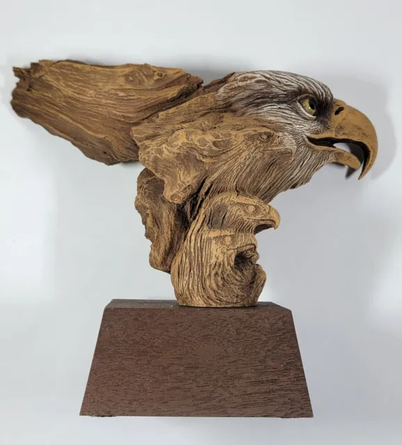 Rick Cain Statue 'Spirit Eagle' Resin Sculpture , Signed Artist Proof # 19, 2001