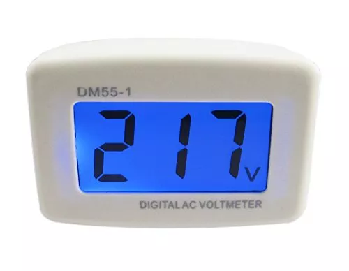 Lcd Digital Voltmeter Flat Us Plug Volt Panel Meter Ac 80300v Voltage Tester 110