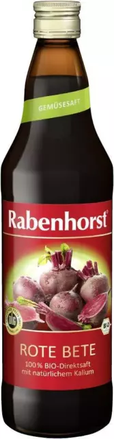 Succo di frutta Rabenhorst benessere bottiglia di ferro 5 x 700 ml senza cauzione NUOVO MHD 12/24