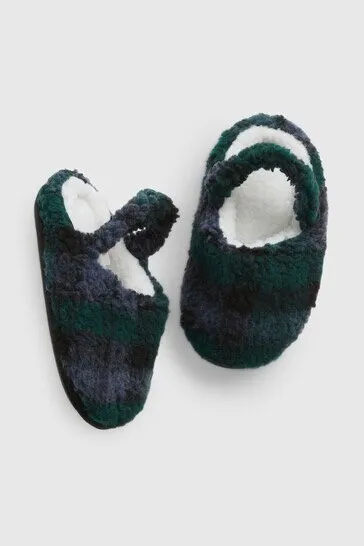 Baby Gap Toddler Sherpa Slippers Size 7-8 BNWT
