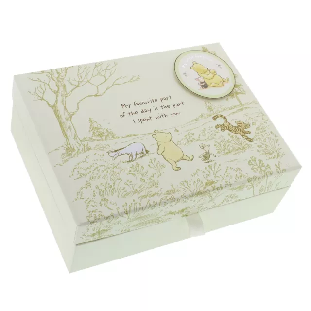 Bébé Souvenir Boîte Avec Compartiments Cadeau Disney Winnie L'Ourson Classique