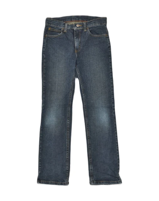 Jeans dritti Wrangler ragazza vestibilità regolare 11-12 anni W24 L26 blu navy AB17